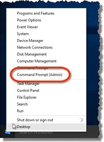 Run Command Prompt as Admin