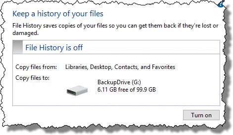 Windows 10 File History