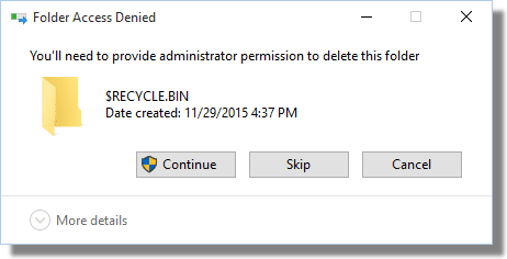 Folder Access Denied