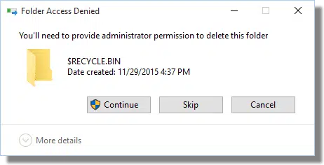 Folder Access Denied