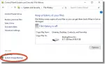 Link to System Image Backup