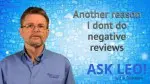 Another reason I don't do negative reviews