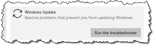 Windows Update Troubleshooter