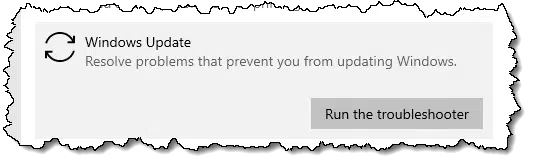 Windows Update Troubleshooter