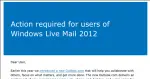 Microsoft's Outlook and Windows Live Mail 2012 message