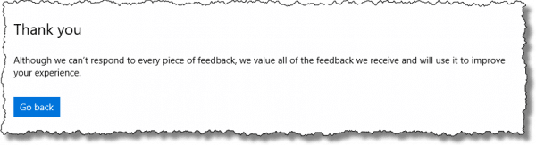 Feedback Hub - Thanks