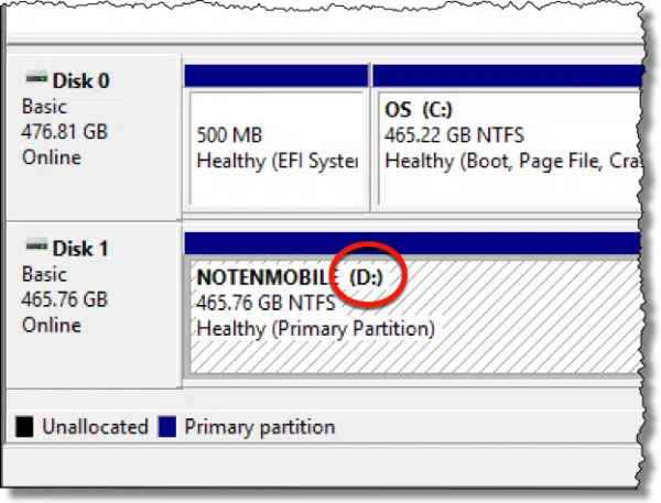 Drive Letter Added