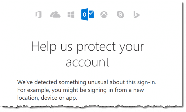 Microsoft: Help Us Protect Your Account