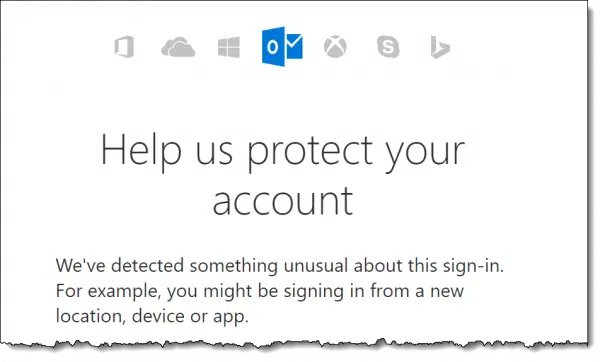 Microsoft: Help Us Protect Your Account