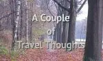 A Couple of Travel Thoughts