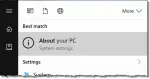 About search result
