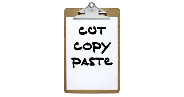 Cut, Copy, Paste on the Clipboard