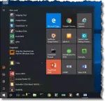 My customized start menu