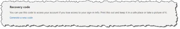 Generate a new code link.