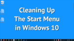 Cleaning Up the Start Menu in Windows 10