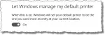 Windows Manage Default Printer