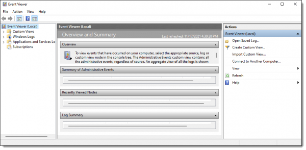 Event Viewer in Windows 11