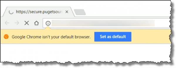 Not your default browser