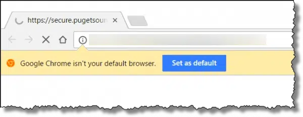 Not your default browser