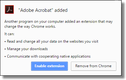 Acrobat Added Information Dialog