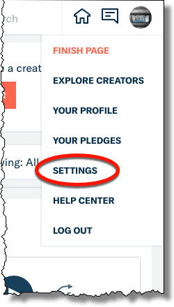 Settings Link