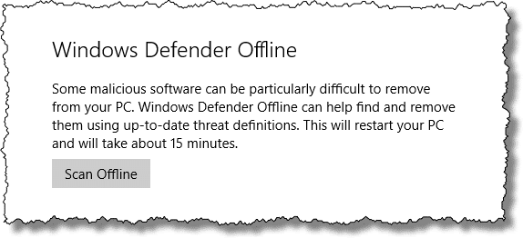 Windows Defender Offline