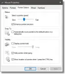 Mouse Pointer Options