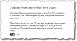 Updates from more than one place?