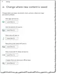 Changing Storage Locations
