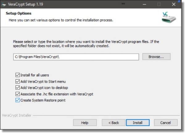 VeraCrypt Setup