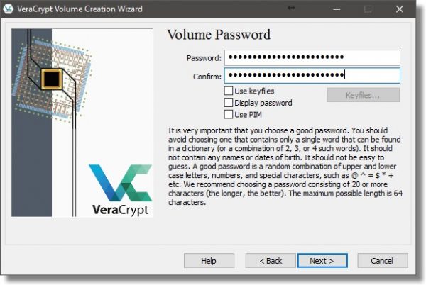 Volume Password