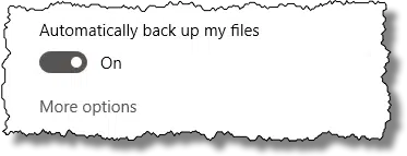 Automatically back up my files