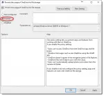 OneDrive Enabling Disabling