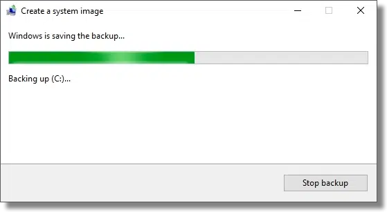 Backup Progress