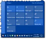 Windows 10 Quick Actions
