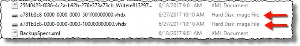 Backup Image Files