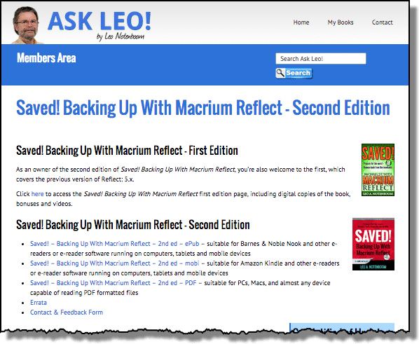 Saved! Backing Up With Macrium Reflect - Members Area
