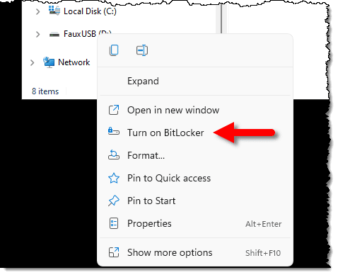 Turn on BitLocker