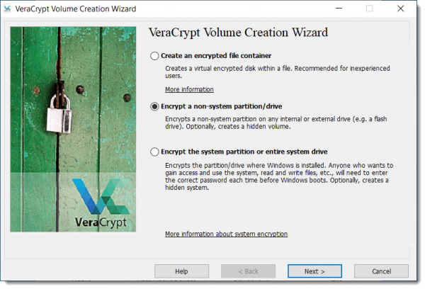 VeraCrypt Volume Creation Wizard