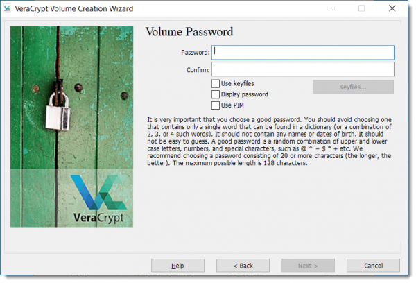 VeraCrypt Password Specification