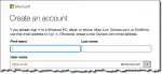 Creating a Microsoft Account