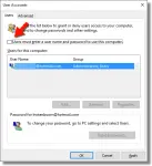 netplwiz