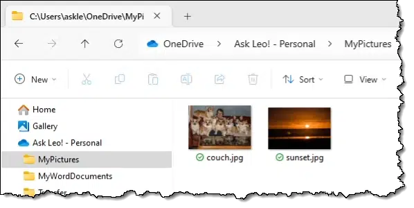 Two files left on my computer.