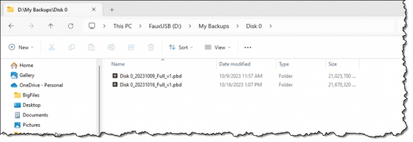 EaseUS Todo Backup Images.