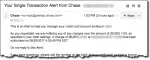 Chase Alert Email