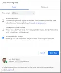 Clear browsing data