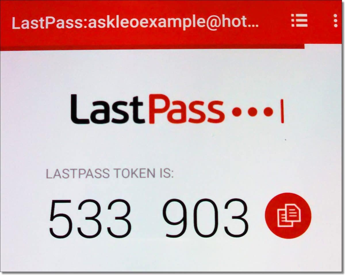 does lastpass support two factor activation