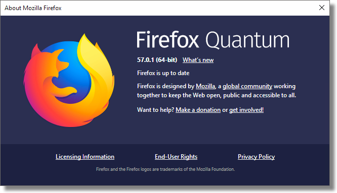 Firefox About box
