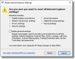 Reset Internet Explorer