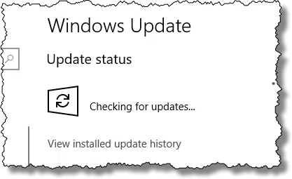 Windows Update - Checking